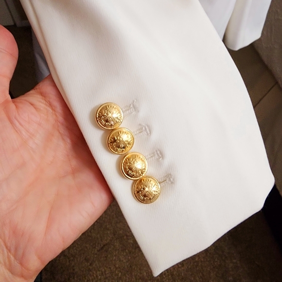 Express Editor Double Breasted Blazer in White NWT Size XS - Picture 8 of 13